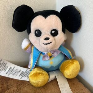 Disney Parks Wishables 50th Anniversary Mickey Mouse 5" Mini Plush Toy Embroider
